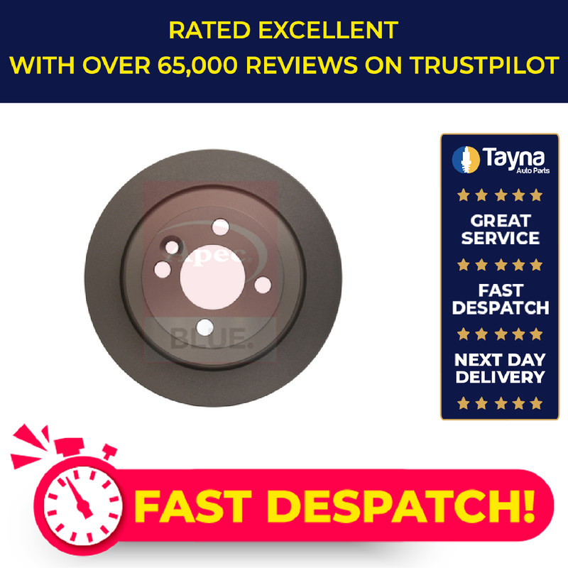 2x Brake Discs Pair Solid fits MINI COOPER R56 2.0D Rear 11 to 13 N47C20A 259mm
