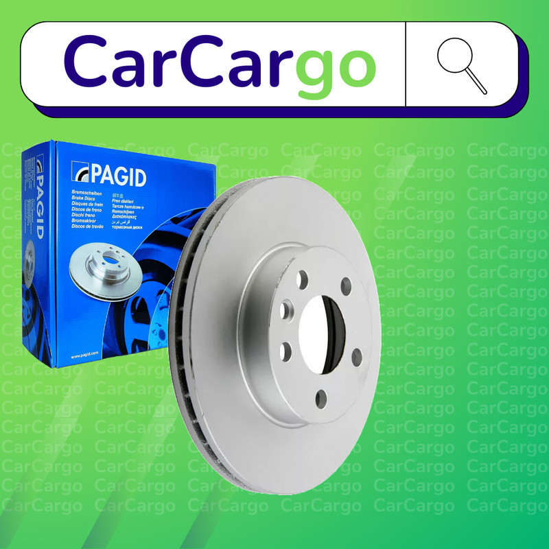 Pagid Vented Front Brake Discs VW Transporter/Caravelle 2.5 TDI 1995-2003 280 mm