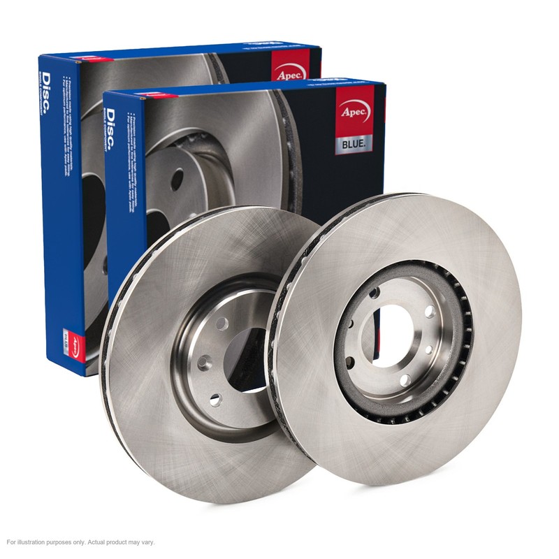 2x APEC Front Brake Discs for PEUGEOT 308 CC 2009-14 302mm Vented SDK6534