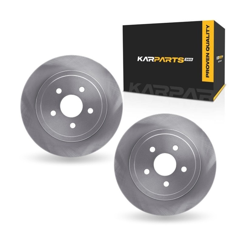 For Dodge Shadow 1994 Brake Rotors Rear | Cast Iron | Rotors Only | 1-Pc Constr.