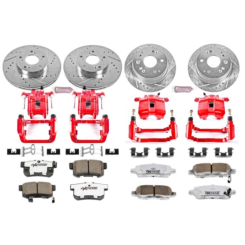 KC2296-26 Powerstop 4-Wheel Set Brake Kit With Calipers Front & Rear for CL gallery