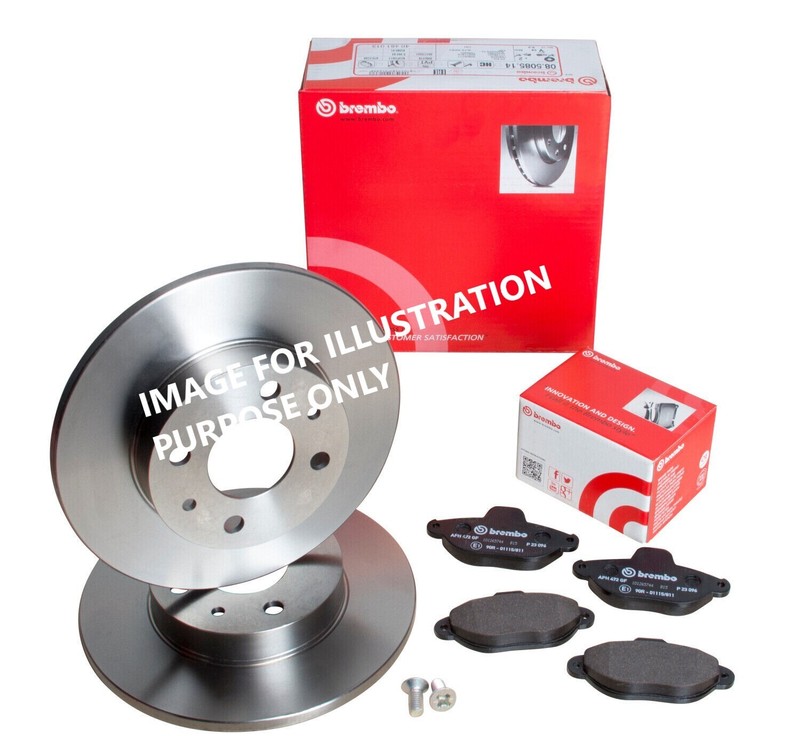 FOR VW Golf 1.4 TSI 122 MK6 (TypAJ5) BREMBO REAR BRAKE DISCS 256MM&BRAKE PAD SET