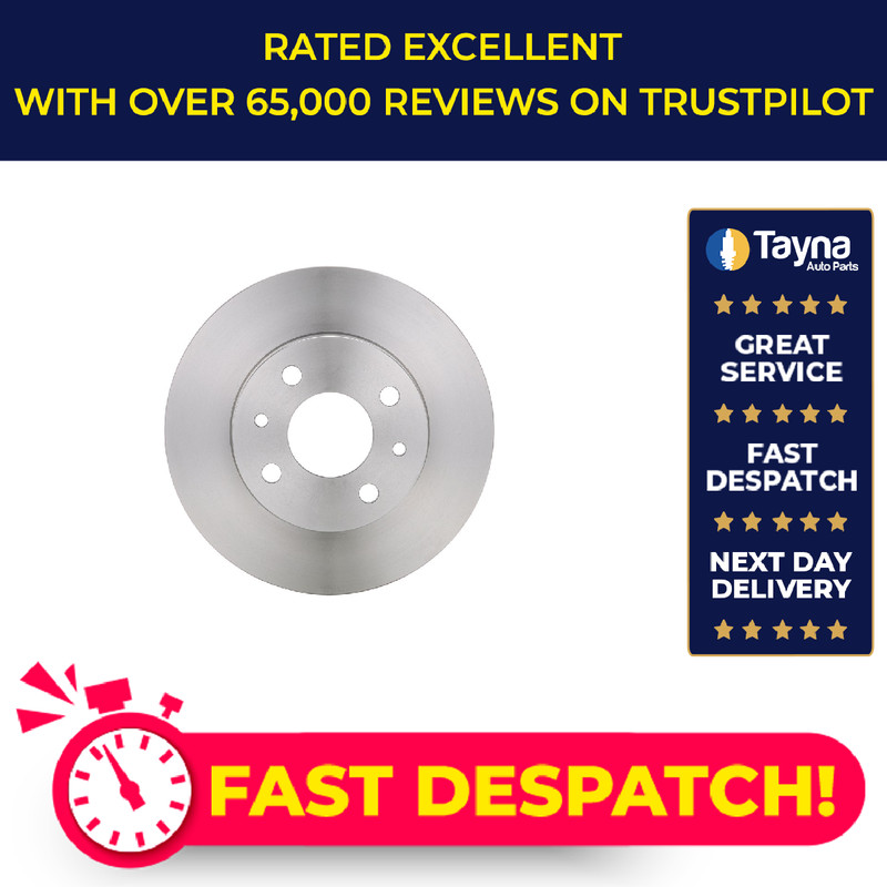 2x Brake Discs Pair Solid fits FIAT SEICENTO 187 Front 9 1.1 98 to 10 240.1mm