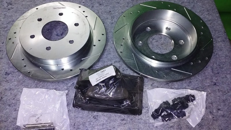 POWERSTOP JBR945XL Drilled and Slotted Rotor; Rear Left & Right Z23-1041 R5