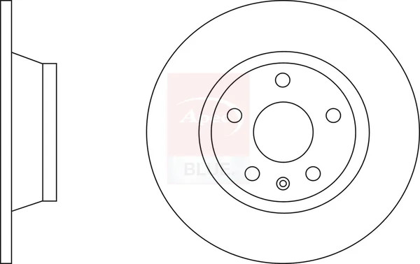 2x Brake Discs Pair Solid Rear 286mm SDK6640 Apec Blue Set 8J0615601 Quality New