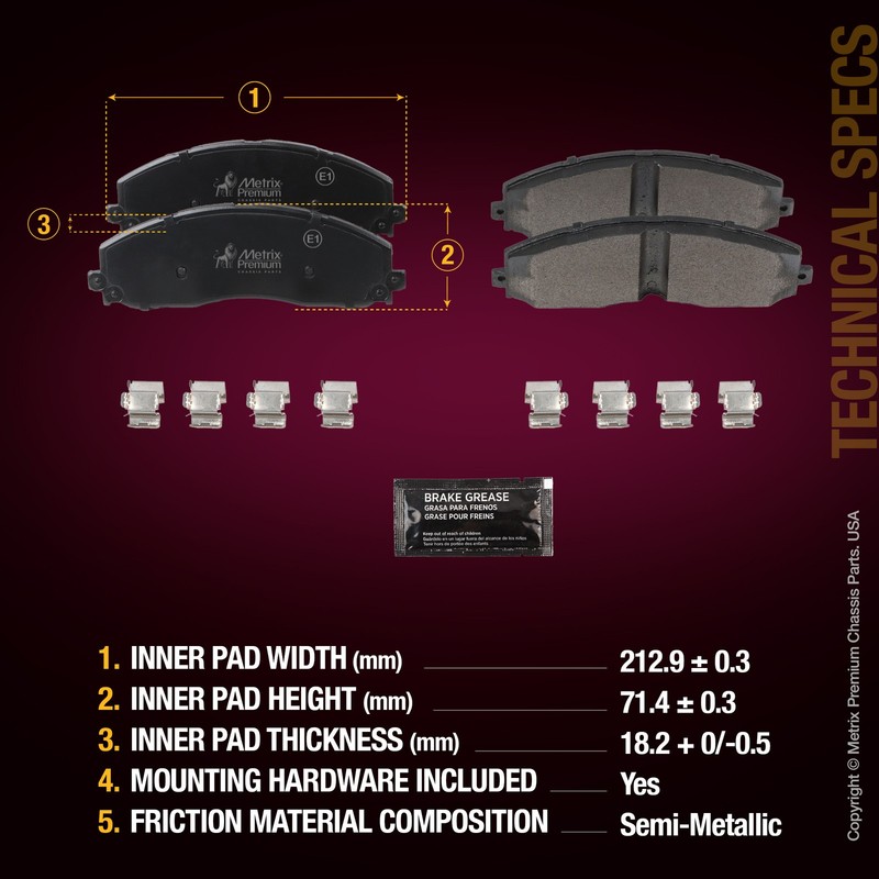 Front Brake Rotors + Disc Brake Pads Kit for 13-22 Ford F-250 F-350 Super Duty gallery