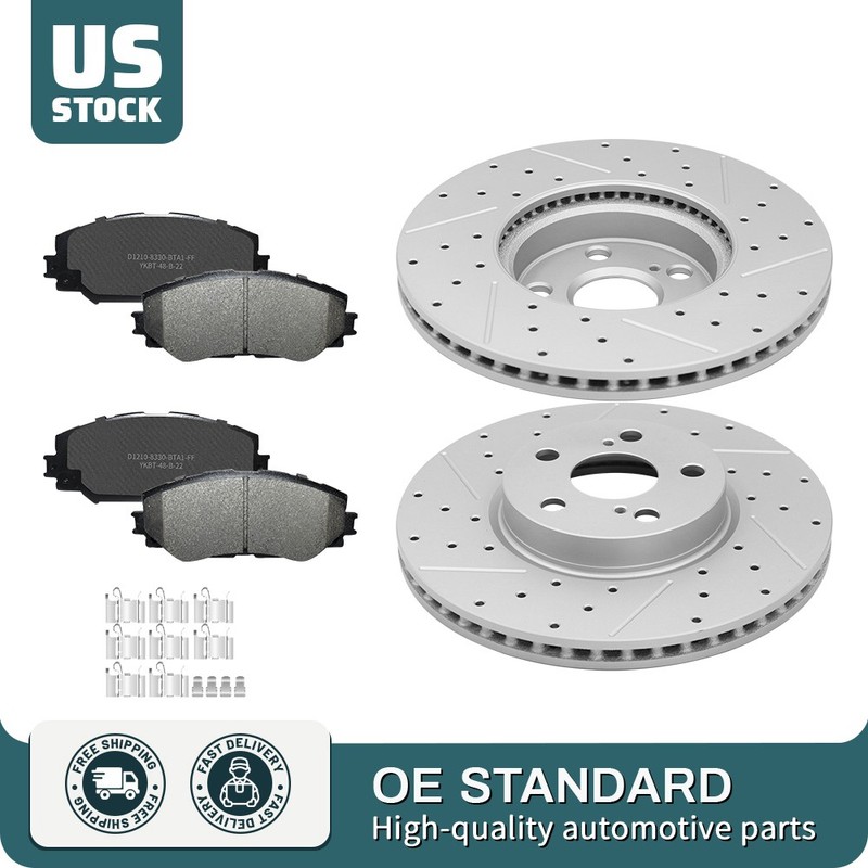 275mm Front Disc Rotors Brake Pads Set For Toyota Corolla Matrix 2009-2014 Vibe