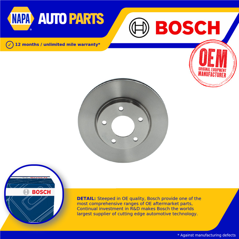 2x Brake Discs Pair Vented 276mm 0986479U40 Bosch Set 05105513AA 5105513AA New