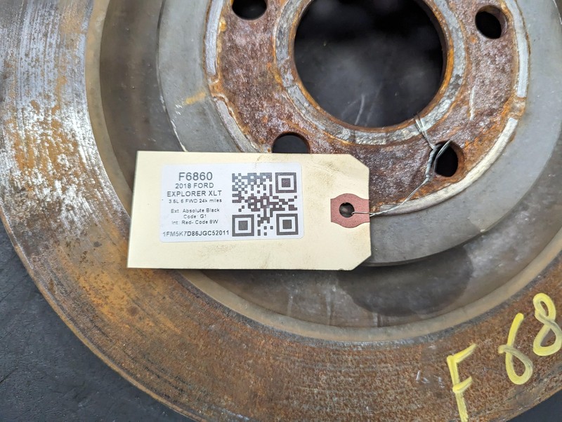Front Left Brake Rotor Disc 2018 Ford Explorer GG1Z-1125-A 13 2014 2015 - 2019 gallery