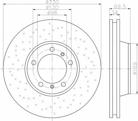 TEXTAR Front BRAKE DISCS + PADS for PORSCHE 911 Cabriolet 3.6 Turbo 4 2003-2005 gallery