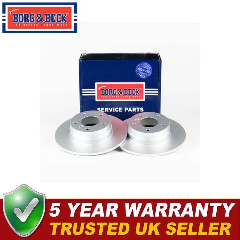 Borg & Beck Rear 1x Brake Disc Fits BMW 3 Series 1 1.6 1.8 2.0 D 34214031275 gallery