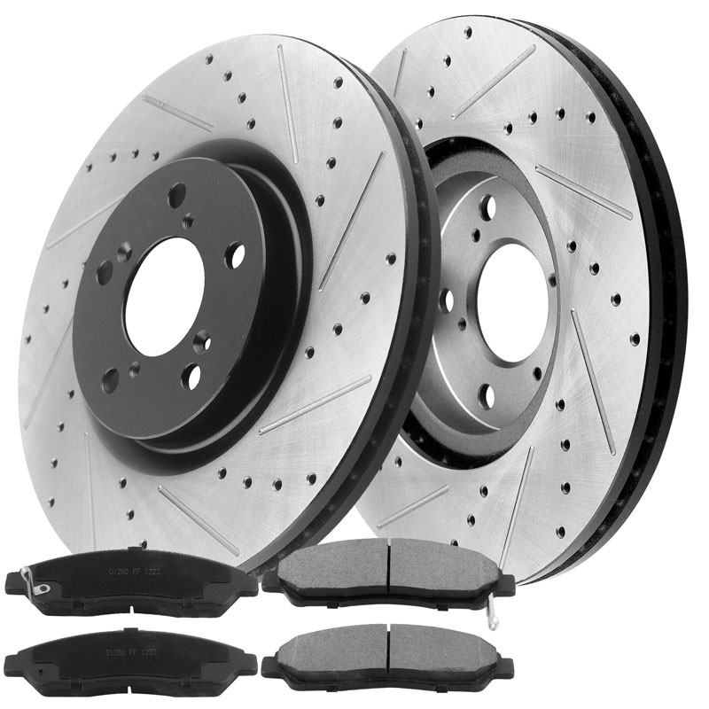 For Chevrolet Equinox Brake Rotors with Pads Rear Disc Rotors 303mm 5 Lugs
