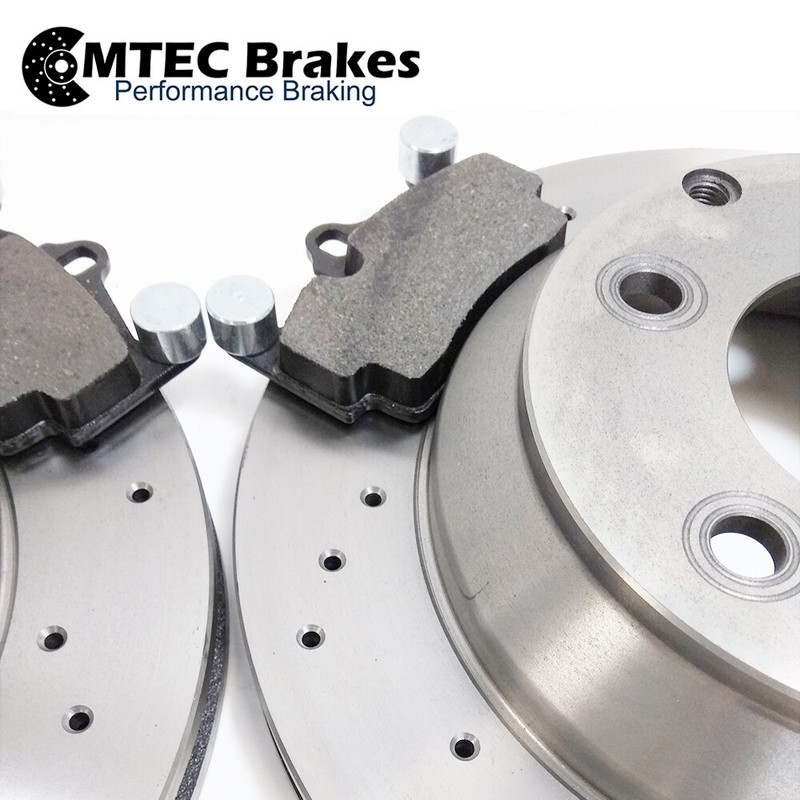 Rear drilled brake discs brake pads cable for Audi Q7 VW Touareg Porsche gallery