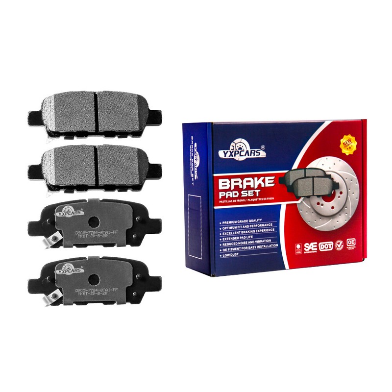 Front Rear Drilled Brake Rotors & Ceramic Pads for 2008 - 2013 Nissan Rogue gallery