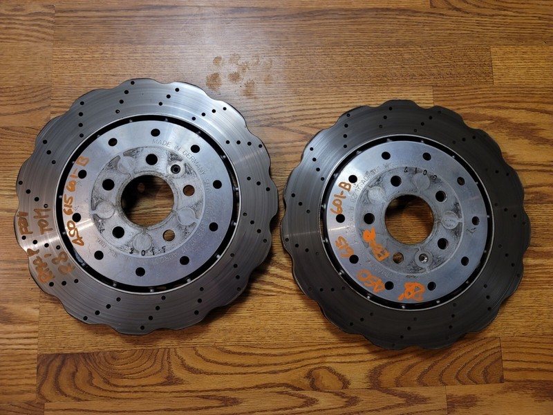 🚩Audi R8 Lamborghini HURACAN REAR BRAKE ROTOR ROTORS LEFT RIGHT OEM 4S0615601B✨