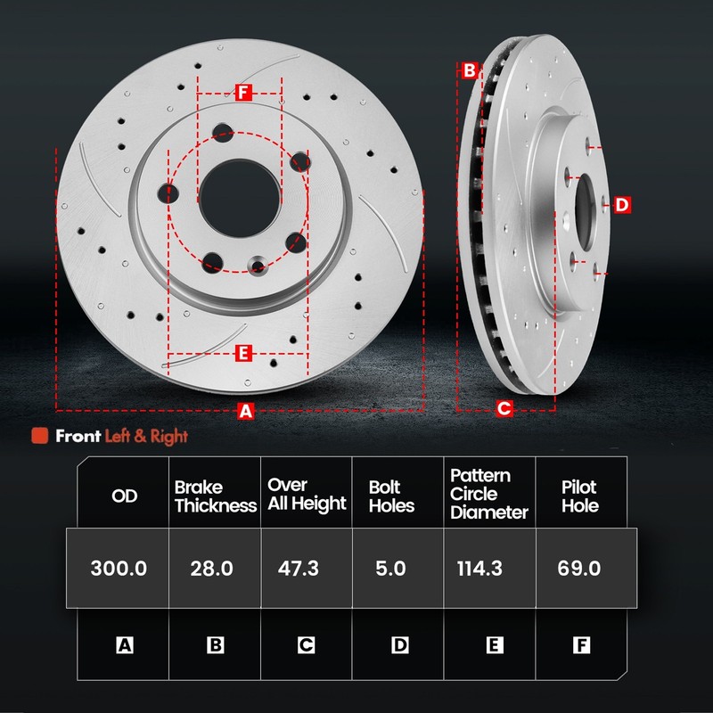 For 2010 2011 2012 Hyundai Santa Fe Brake Pad Rotor and Caliper Set gallery