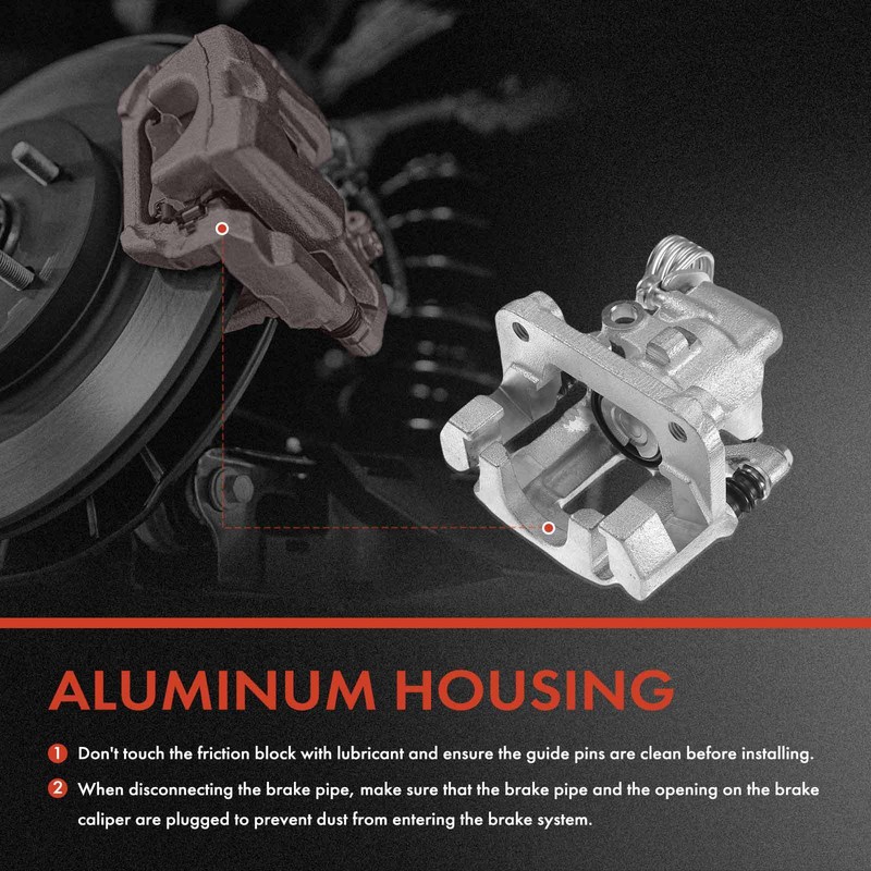 Rear LH &RH Disc Brake Rotors & Brake Pads + Brake Caliper for Ford Mustang Base gallery