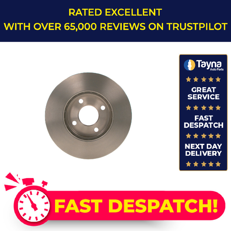 2x Brake Discs Pair Vented fits NISSAN NOTE E12 1.5D Front 13 to 16 K9K892 260mm