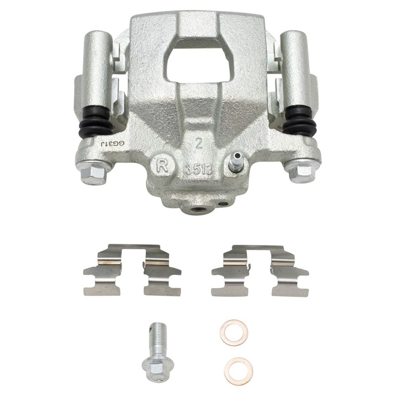 TRQ Rear Ceramic Brake Pad Coated Rotor & Caliper Kit for Altima Maxima gallery