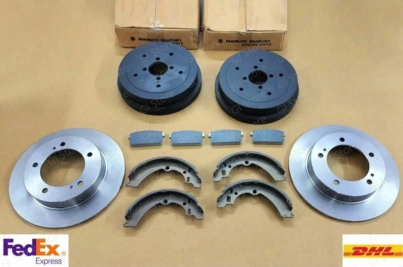For Suzuki Samurai 1986-1994 Front Brake Rotors & Pads Rear Drums Shoes 6pc Kit