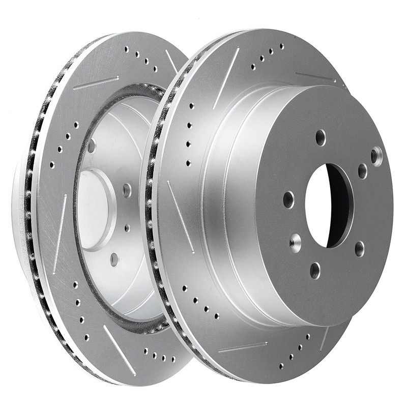 303mm Rear Drilled Slotted Discs Brake Rotors For Chevrolet Equinox 2007 – 2009
