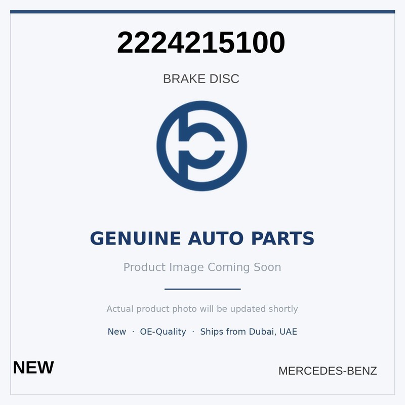 Genuine 2018-2020 Mercedes-Benz S450 Brake Disc 2224215100