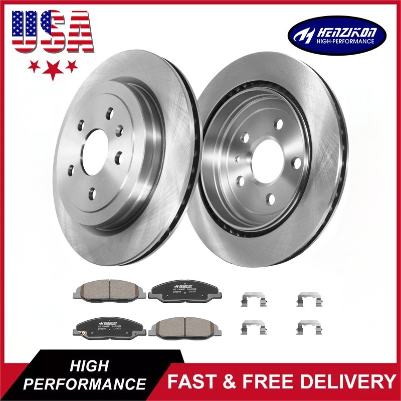 Front 316mm Brake Rotors & Ceramic Pads for 2008 2009 2010 – 2014 Cadillac CTS