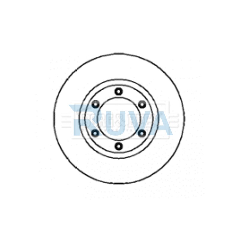 Fits Daewoo Musso 1999- Ssangyong Musso 1995- Ruva Front Brake Disc 4144106211
