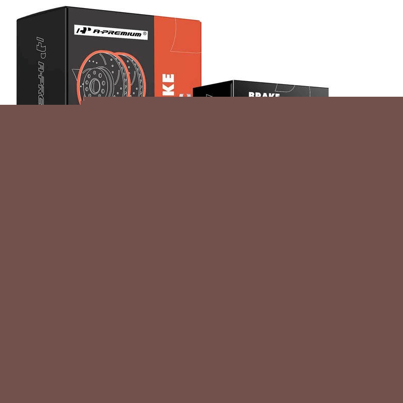 A-Premium Rear Drilled Rotor &Pad+Wheel Hub Bearing Assy for Chrysler Dodge Jeep