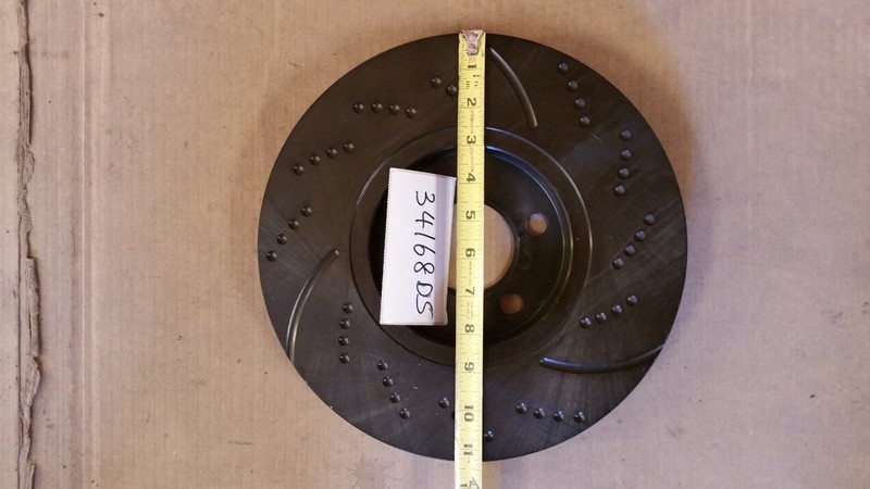 34168DS (FRONT 2pcs) Performance Sport Dimpled Slotted Brake Disc Rotor (288 mm)