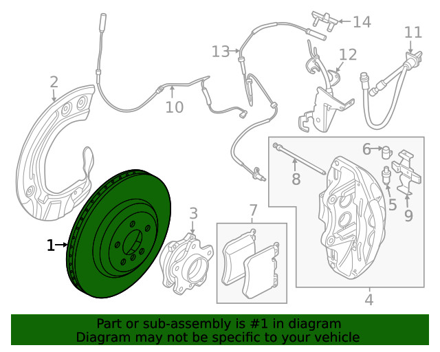 Genuine BMW Rotor 34107915321 gallery
