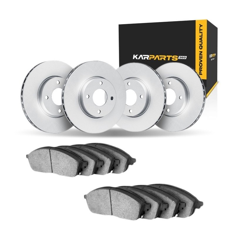 For BMW 325i/325is/325iX 1990 1991 Brake Set Front And Rear | Cast Iron | Plain
