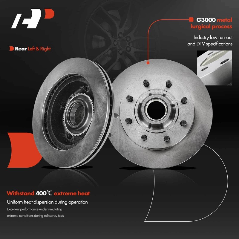 Front Disc Brake Rotors for Ford E-150 2007 E-250 03-07 F-350 Club Wagon 03-05 gallery