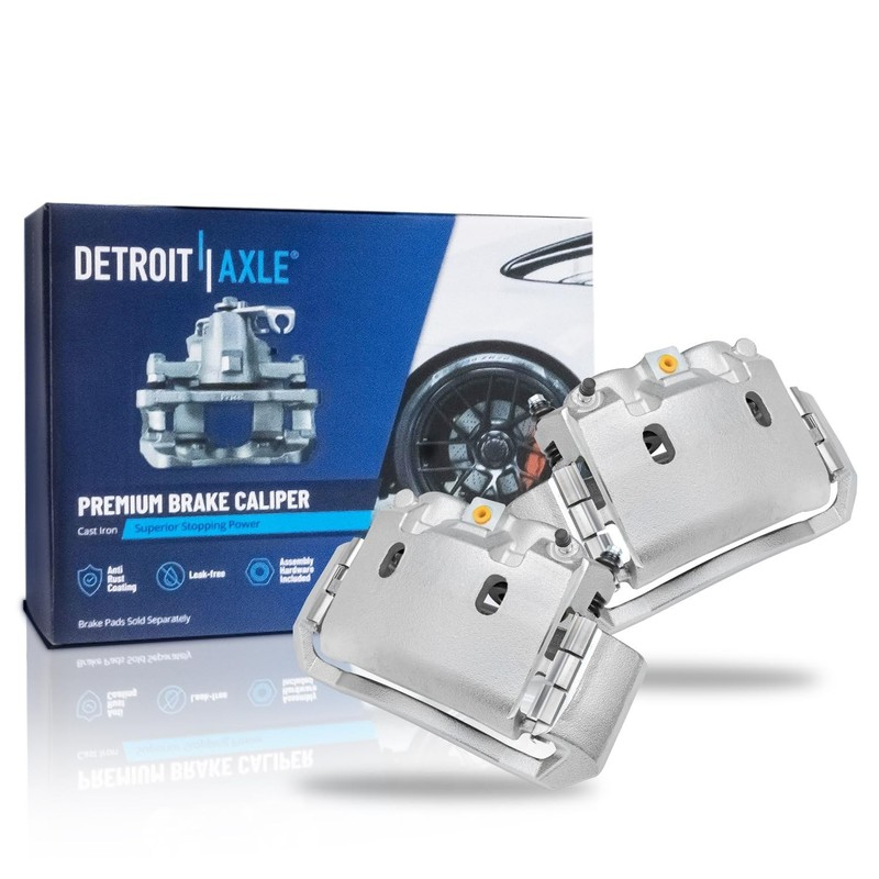 Front Drilled Rotors & Calipers Ceramic Brake Pads for Dodge Ram 1500 2500 3500 gallery