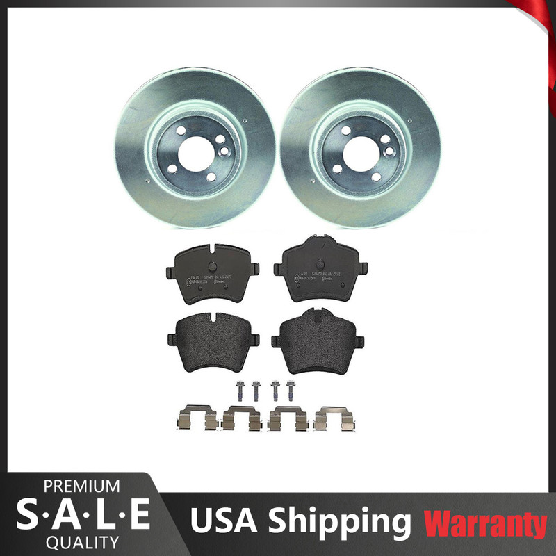 Brembo Front Brake Kit Low-Met Pads Disc Rotors for Cooper S R50 R56 with S3ALA