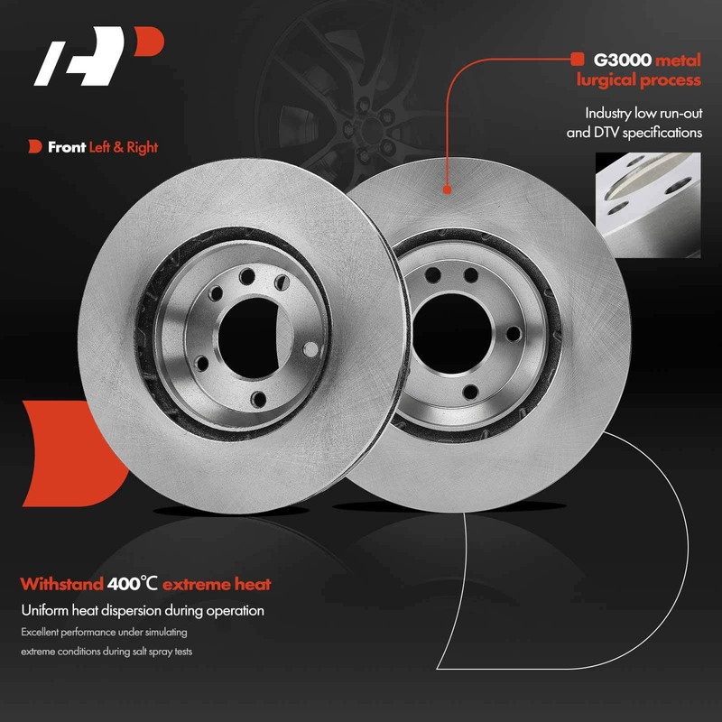 Disc Brake Rotor Front for Audi Q7 07-15 VW Touareg 04-10 Porsche Cayenne 03-18 gallery