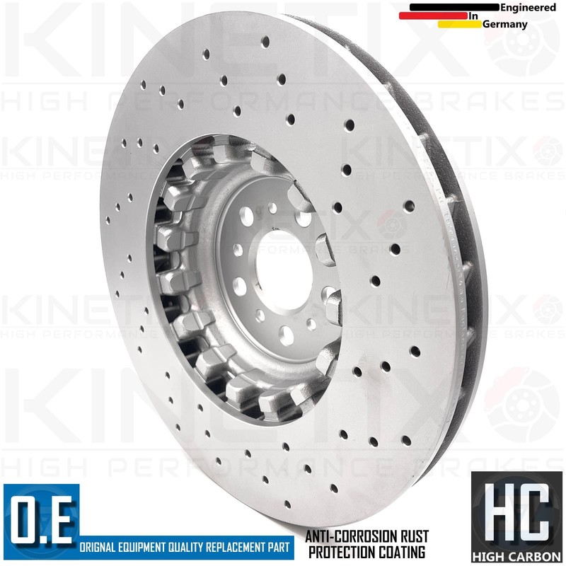 FOR BMW M3 Competition (G80/G81) FRONT LEFT RIGHT DRILLED BRAKE DISCS PADS 380mm gallery