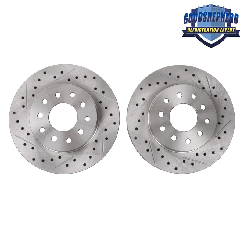 For Calipers Chevelle GTO El Camino 64-72 GM 10 12 Bolt Rear Disc Brake Kit Red gallery