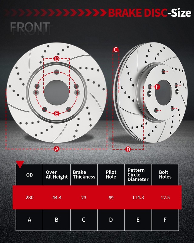 Fit for Hyundai Elantra Kia Forte5 Veloster GT Front Rear Disc Rotors Brake Pads gallery