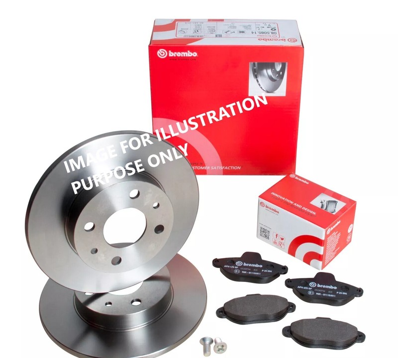 FOR VW Golf 1.4 TSI 122 MK6 (Typ5K1) BREMBO REAR BRAKE DISCS 282MM&BRAKE PAD SET