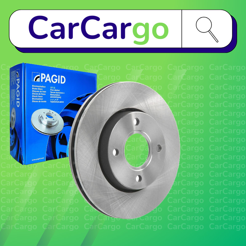 Pagid Vented Front Brake Discs Pair For Ford Orion 1.8 i 16V 1992-1993 260 mm