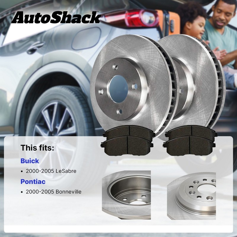 Front Rear Brake Rotors Premium Pads for Buick, LeSabre 2000-2005, FWD V6 3.8L gallery