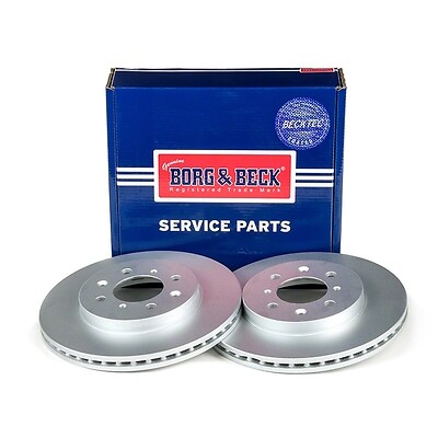 Borg & Beck Front 1x Brake Disc Fits Honda Jazz 2004-2008 City 2008- 1.2 1.3 gallery