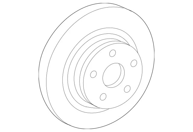 Genuine Mercedes-Benz Disc Brake Rotor 000-423-10-12-07