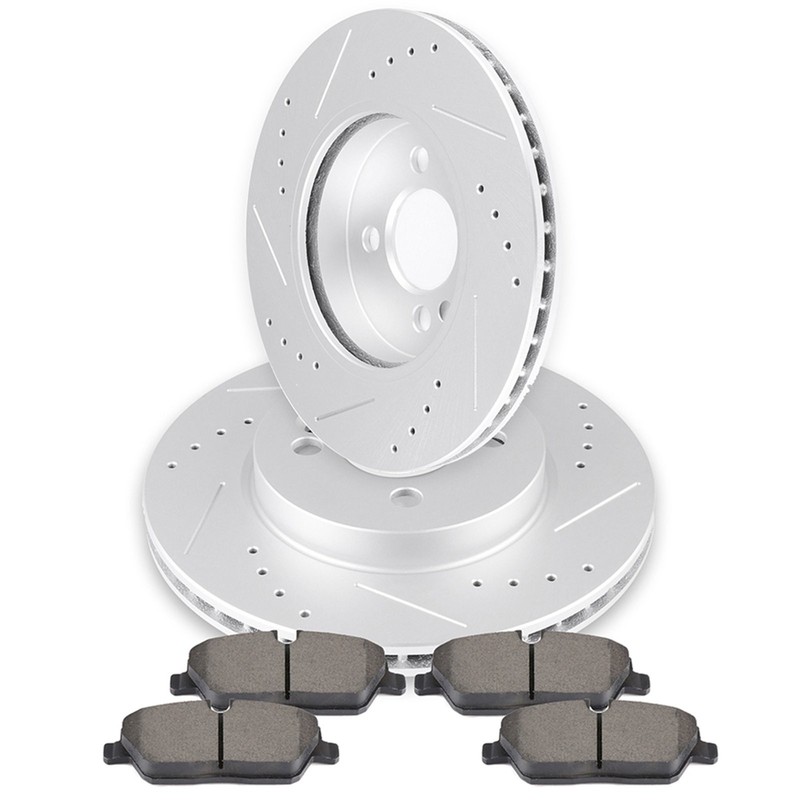 Front Brake Rotors Discs And Ceramic Pads 4 Lug 280 mm For Mini Cooper 2007-2015