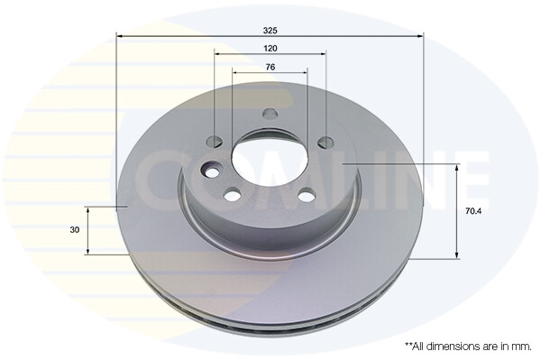 Fits VW Crafter 2016- Man TGE 2016- 2.0 TDi Brake Disc Front Howen 2N0615301B gallery