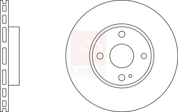 2x Brake Discs Pair Vented fits MAZDA 2 1.5D Front 2014 on 258mm Set D09T33251 gallery