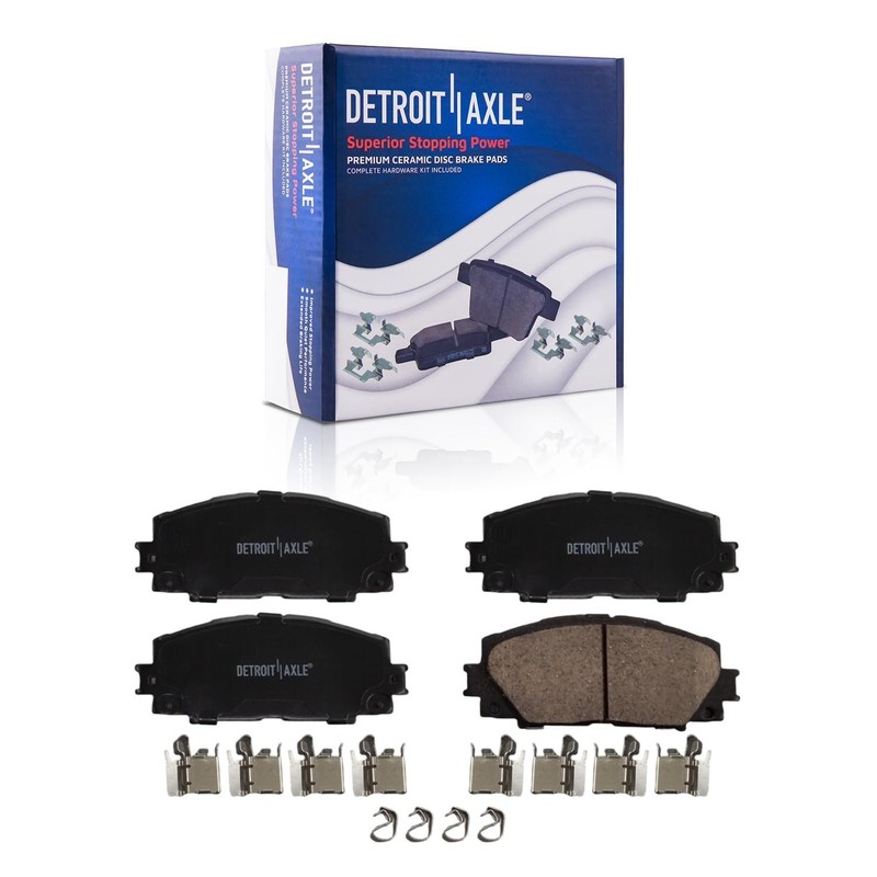 Front Rear Drilled Rotors Ceramic Brake Pads for Toyota Prius AWD-e Prius Prime gallery