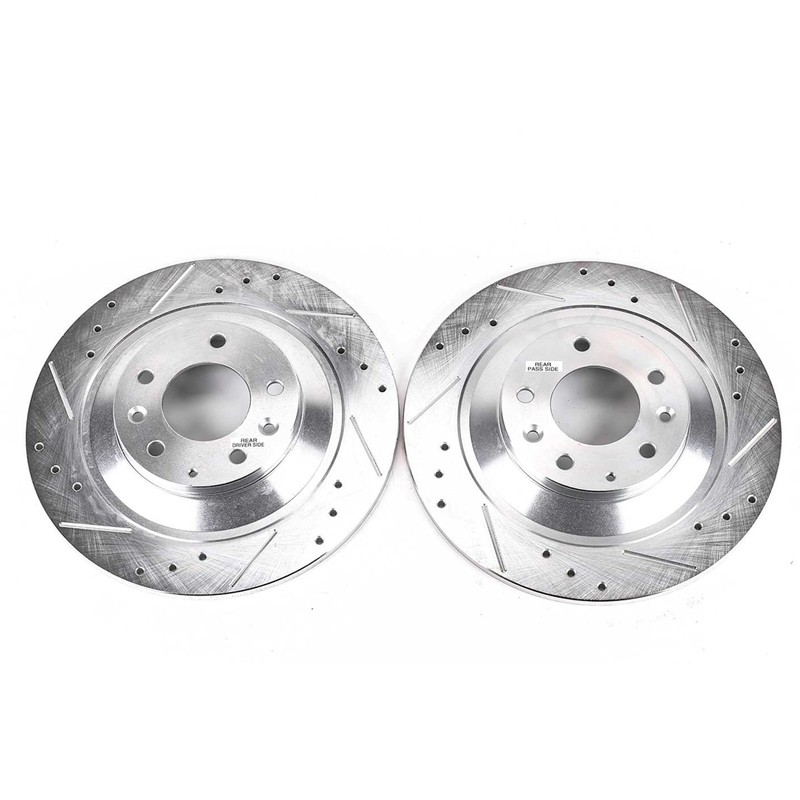 JBR1156XPR Powerstop Brake Discs 2-Wheel Set Rear for Mazda 2006-2007