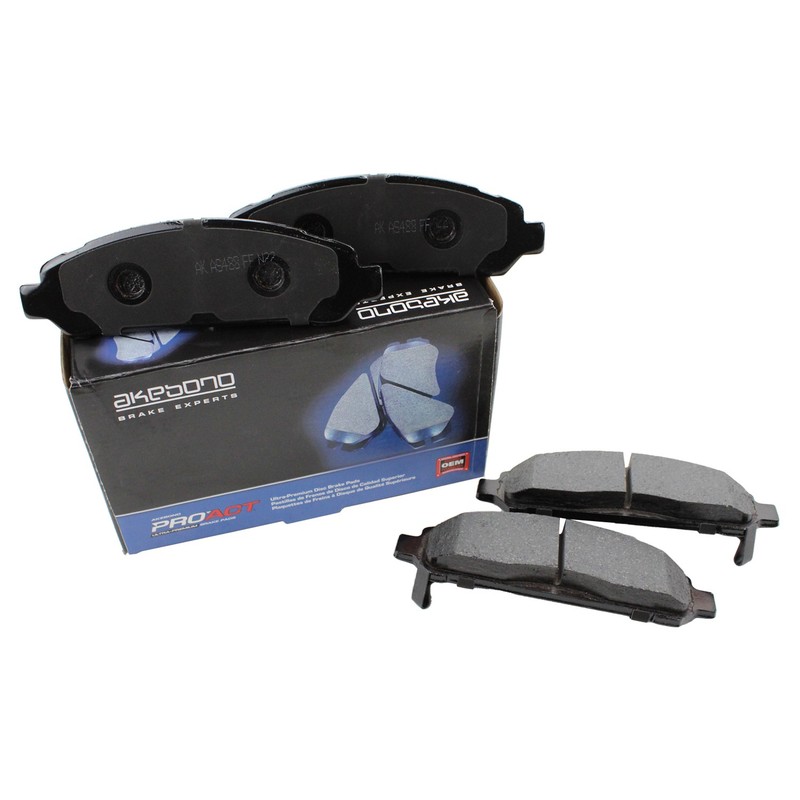 DuraGo Front Rotors Akebono ProACT Ceramic Disc Brake Pads Kit For Toyota Venza gallery